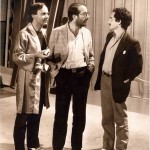Luciano Capponi durante la regia della trasmissione televisiva Passaparola , Rai Tre 1982