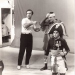 Luciano Capponi con Pino Ammendola e Sergio Malatesta durante la regia della trasmissione Stranieri d’Italia, RaiTre 1981
