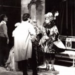 Luciano Capponi con Pino Ammendola durante la regia della trasmissione Stranieri d’Italia, RaiTre 1981